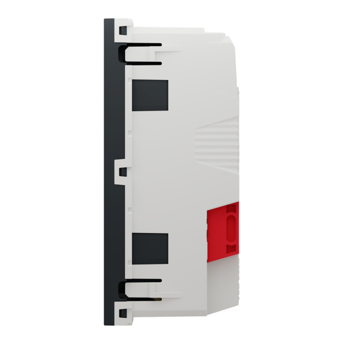 Розетка, 16 А, 4 модулі, чорна, Unica New, Schneider Electric [NU306754A]