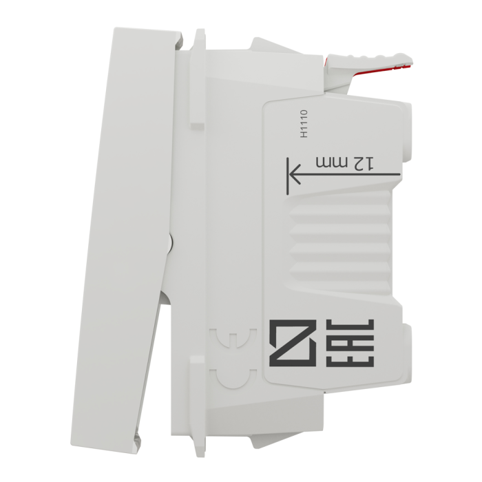 Вимикач, 1-клавішний, 10 А, 1 модуль, білий, Unica New, Schneider Electric [NU310118]