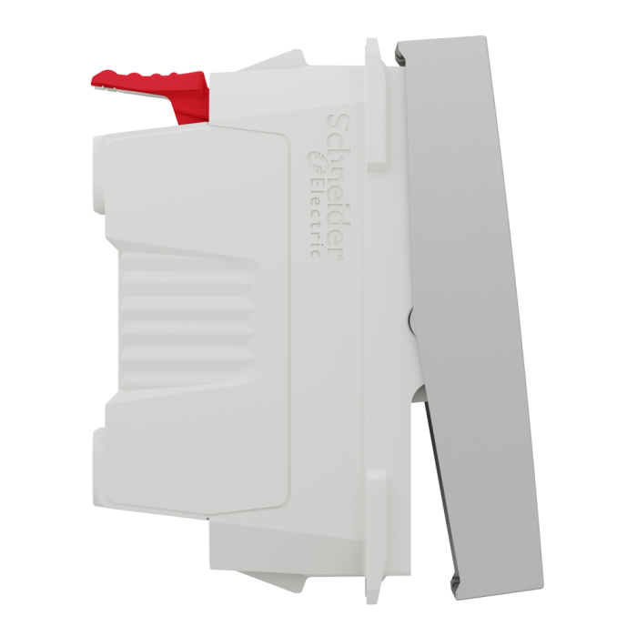 Вимикач, 1-клавішний, 10 А, 1 модуль, алюмінієвий, Unica New, Schneider Electric [NU310130]