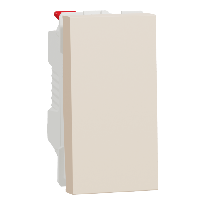 Вимикач, 1-клавішний, 10 А, 1 модуль, Unica New, Schneider Electric [NU310144]