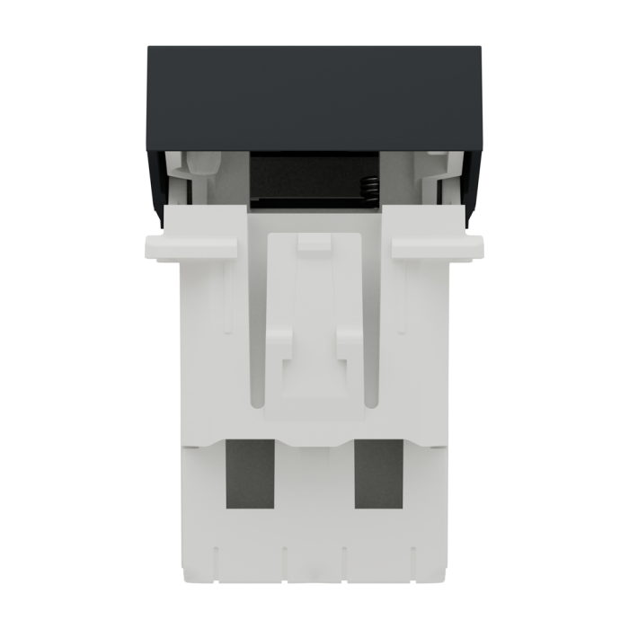 Вимикач, 1-клавішний, 10 А, 1 модуль, чорний, Unica New, Schneider Electric [NU310154]