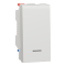 Вимикач, 1-клавішний, 10 А, 1 модуль, білий, Unica New, Schneider Electric [NU310318S]