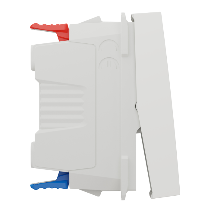 Вимикач, 1-клавішний, 10 А, 1 модуль, білий, Unica New, Schneider Electric [NU310318S]