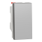 Вимикач, 1-клавішний, 10 А, 1 модуль, алюмінієвий, Unica New, Schneider Electric [NU310330]