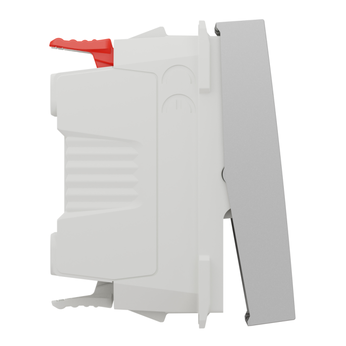 Вимикач, 1-клавішний, 10 А, 1 модуль, алюмінієвий, Unica New, Schneider Electric [NU310330]