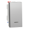 Вимикач, 1-клавішний, 10 А, 1 модуль, алюмінієвий, Unica New, Schneider Electric [NU310330S]