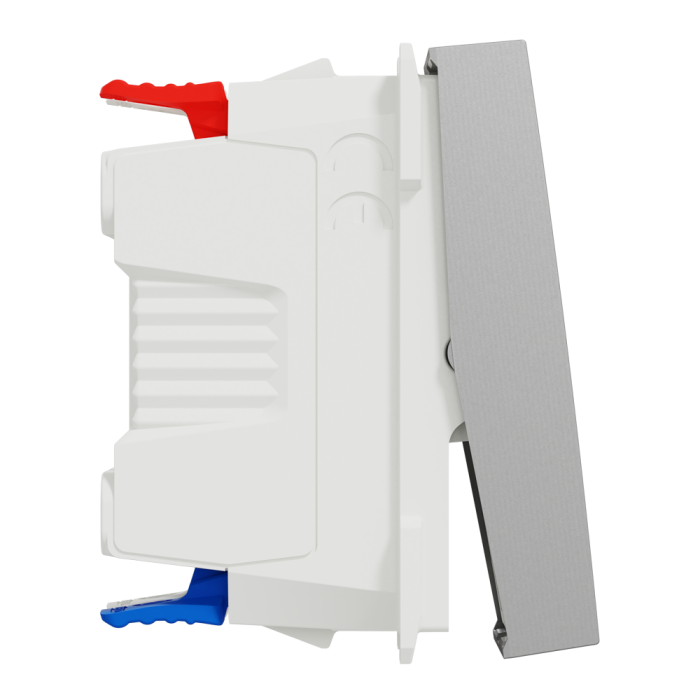 Вимикач, 1-клавішний, 10 А, 1 модуль, алюмінієвий, Unica New, Schneider Electric [NU310330S]