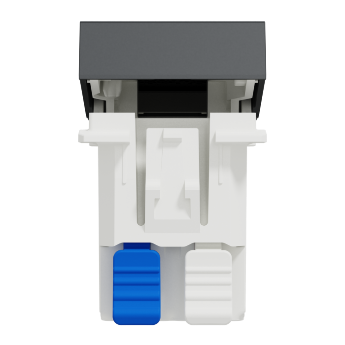 Вимикач, 1-клавішний, 10 А, 1 модуль, чорний, Unica New, Schneider Electric [NU310354S]