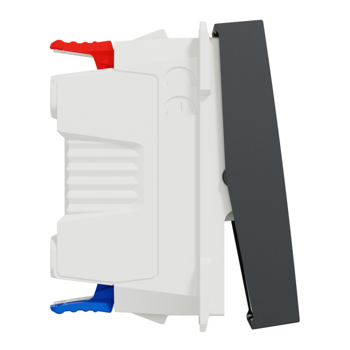 Вимикач, 1-клавішний, 10 А, 1 модуль, чорний, Unica New, Schneider Electric [NU310354S]