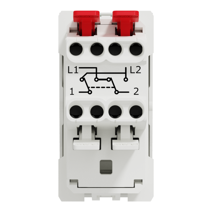 Вимикач, 1-клавішний, 10 А, 1 модуль, білий, Unica New, Schneider Electric [NU310518]