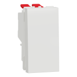 Вимикач, білий, 1-клавішний, 10 А, 1 модуль, Unica New - Schneider Electric [NU310518]