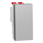 Вимикач, алюмінієвий, 1-клавішний, 10 А, 1 модуль, Unica New - Schneider Electric [NU310530]