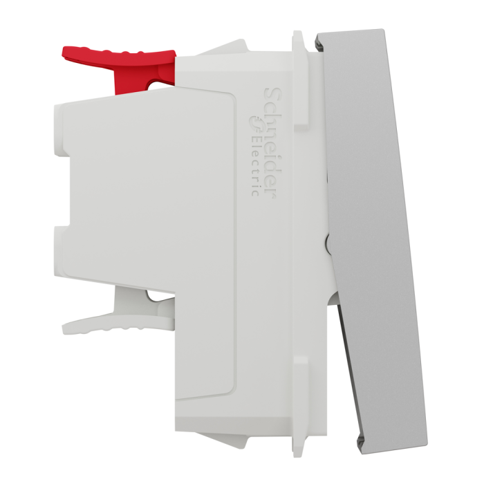 Вимикач, 1-клавішний, 10 А, 1 модуль, алюмінієвий, Unica New, Schneider Electric [NU310530]