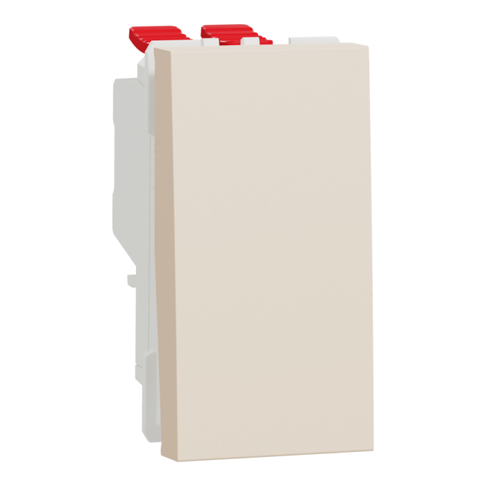 Перехресний перемикач, 1-клавішний, 10 А, 1 модуль, Unica New, Schneider Electric [NU310544]