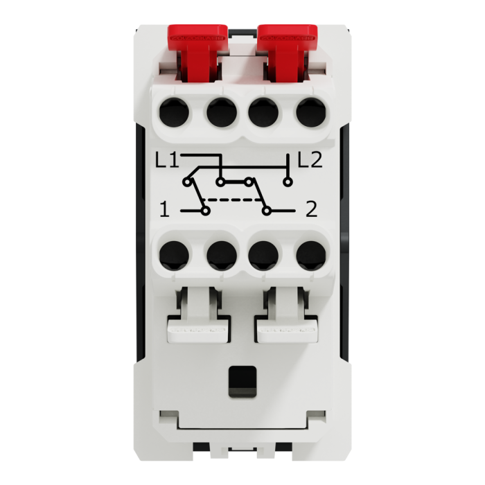 Вимикач, 1-клавішний, 10 А, 1 модуль, чорний, Unica New, Schneider Electric [NU310554]