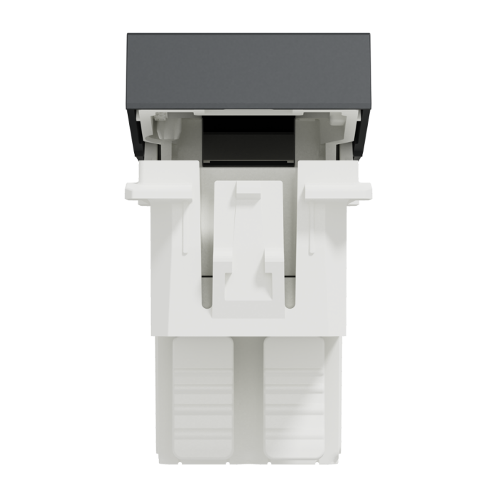 Вимикач, 1-клавішний, 10 А, 1 модуль, чорний, Unica New, Schneider Electric [NU310554]