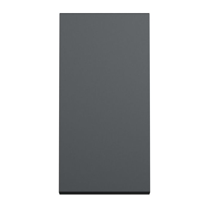 Вимикач, 1-клавішний, 10 А, 1 модуль, чорний, Unica New, Schneider Electric [NU310554]