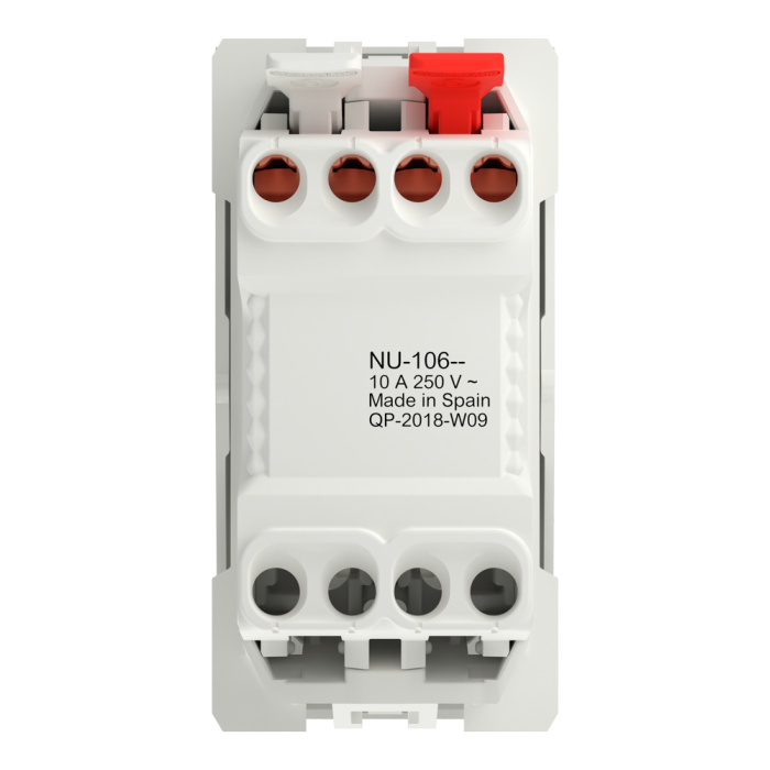 Кнопка, 1-клавішна, 10 А, 1 модуль, біла, Unica New, Schneider Electric [NU310618]