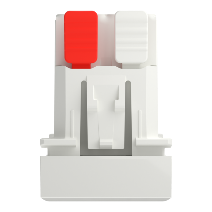 Кнопка, 1-клавішна, 10 А, 1 модуль, біла, Unica New, Schneider Electric [NU310618]