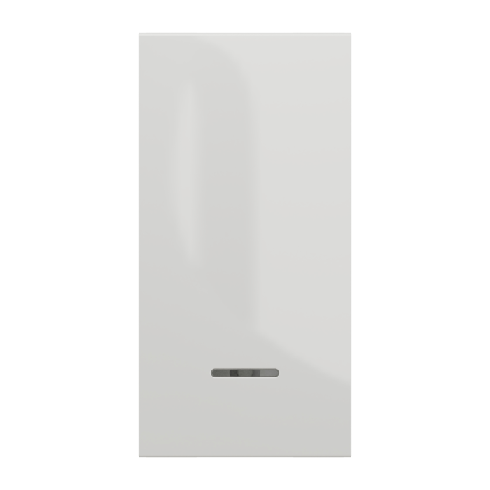 Кнопка, 1-клавішна, 10 А, 1 модуль, біла, Unica New, Schneider Electric [NU310618N]