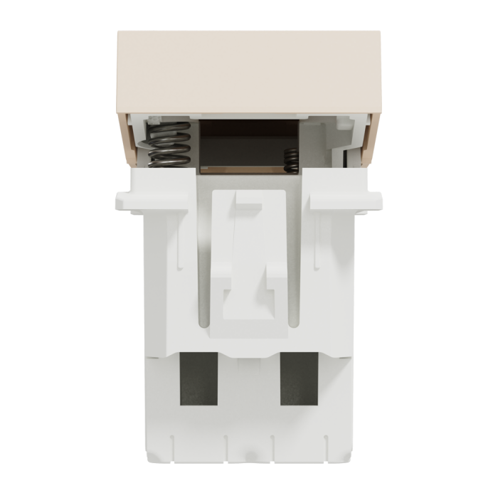 Кнопковий перемикач, 1-клавішний, 10 А, 1 модуль, Unica New, Schneider Electric [NU310644]