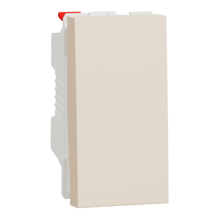 Кнопковий перемикач, 1-клавішний, 10 А, 1 модуль, Unica New, Schneider Electric [NU310644]