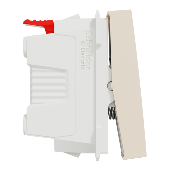 Кнопковий перемикач, 1-клавішний, 10 А, 1 модуль, Unica New, Schneider Electric [NU310644]