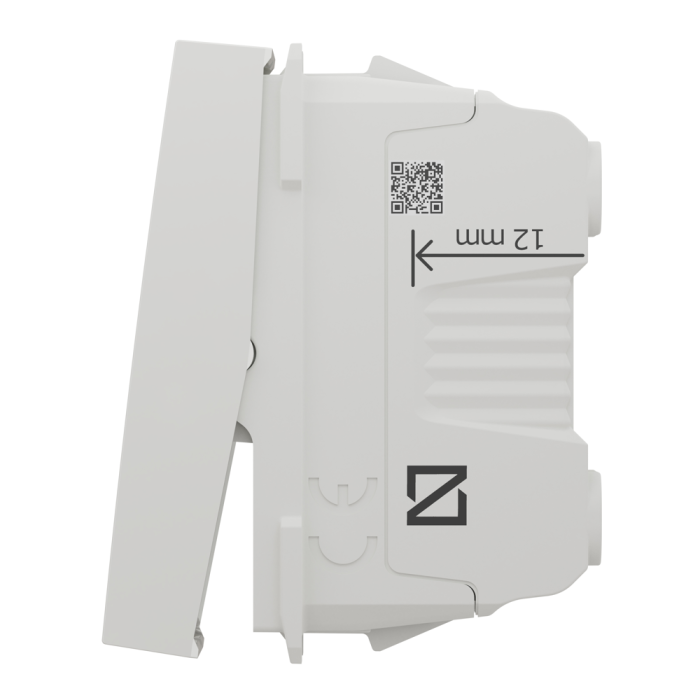 Вимикач, 1-клавішний, 16 А, 1 модуль, білий, Unica New, Schneider Electric [NU316118]