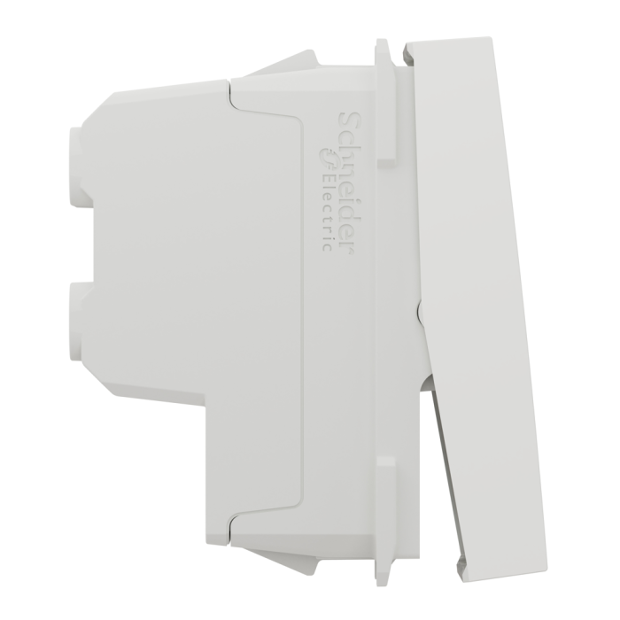 Вимикач, 1-клавішний, 10 А, 1 модуль, білий, Unica New, Schneider Electric [NU316218]