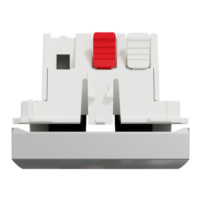 Вимикач, 1-клавішний, 10 А, 2 модулі, алюмінієвий, Unica New, Schneider Electric [NU320130]