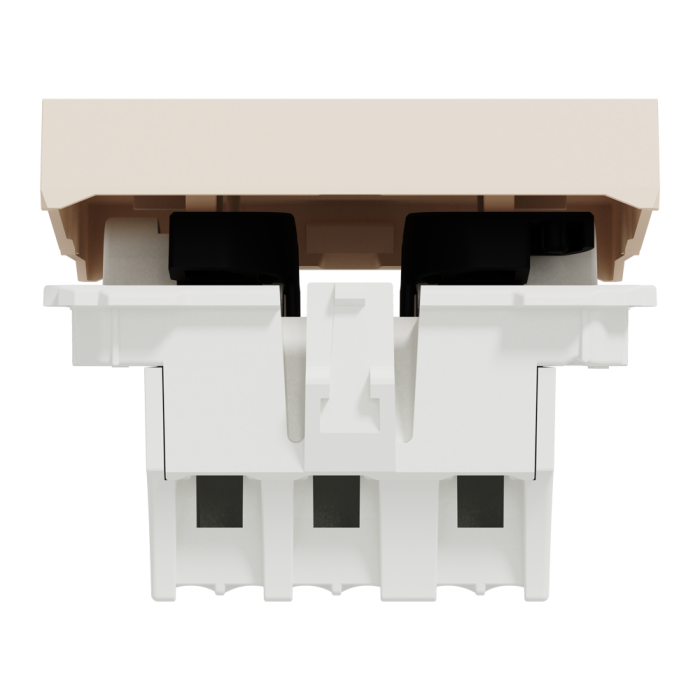 Вимикач, 1-клавішний, 10 А, 2 модулі, Unica New, Schneider Electric [NU320144]