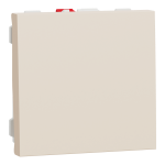 Вимикач, 1-клавішний, 10 А, 2 модулі, Unica New - Schneider Electric [NU320144]