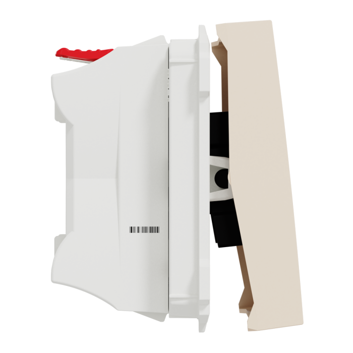 Вимикач, 1-клавішний, 10 А, 2 модулі, Unica New, Schneider Electric [NU320144]