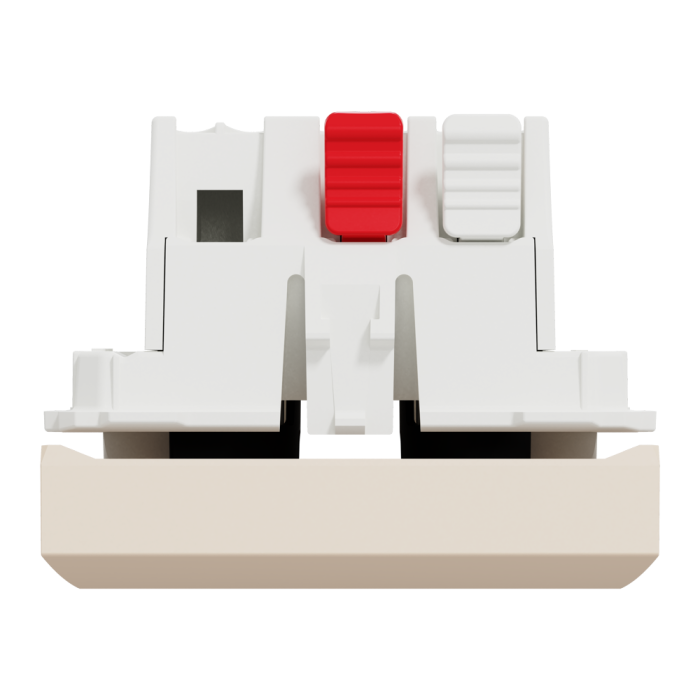 Вимикач, 1-клавішний, 10 А, 2 модулі, Unica New, Schneider Electric [NU320144]