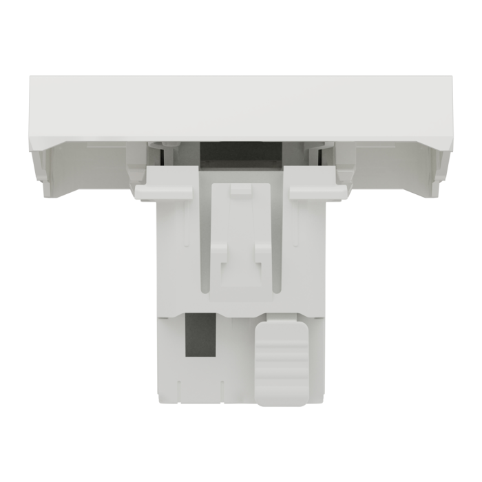 Вимикач, 1-клавішний, 10 А, 2 модулі, білий, Unica New, Schneider Electric [NU320318]