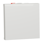 Вимикач, білий, 1-клавішний, 10 А, 2 модулі, Unica New - Schneider Electric [NU320318]