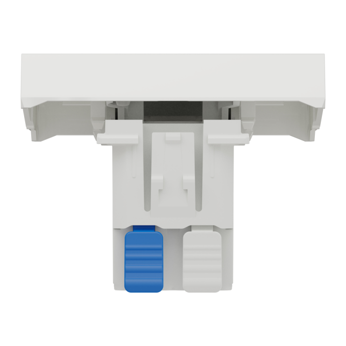 Вимикач, 1-клавішний, 10 А, 2 модулі, білий, Unica New, Schneider Electric [NU320318S]