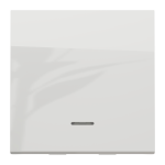 Вимикач, білий, 1-клавішний, 10 А, 2 модулі, Unica New - Schneider Electric [NU320318S]