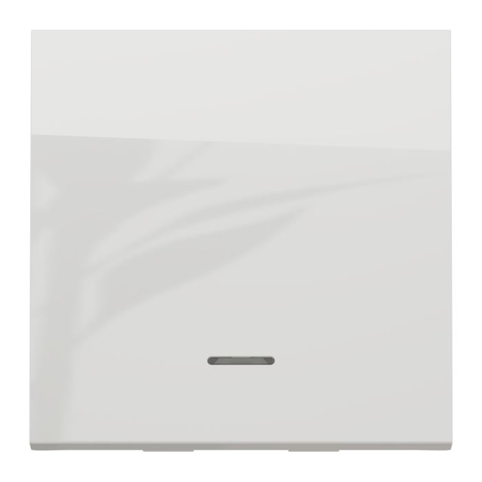 Вимикач, 1-клавішний, 10 А, 2 модулі, білий, Unica New, Schneider Electric [NU320318S]