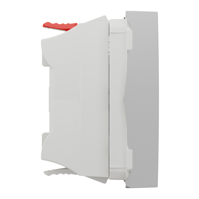 Вимикач, 1-клавішний, 10 А, 2 модулі, алюмінієвий, Unica New, Schneider Electric [NU320330]