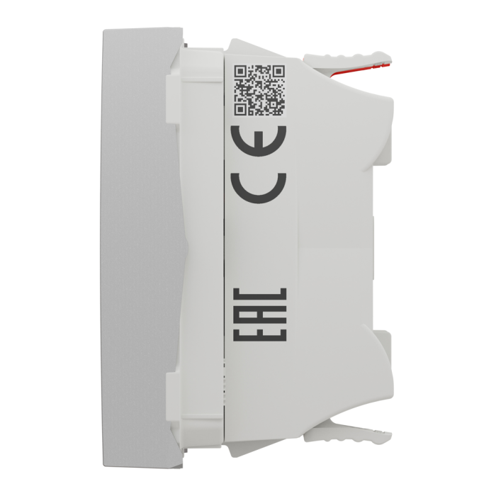 Вимикач, 1-клавішний, 10 А, 2 модулі, алюмінієвий, Unica New, Schneider Electric [NU320330]