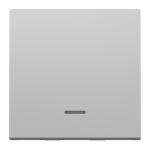 Вимикач, алюмінієвий, 1-клавішний, 10 А, 2 модулі, Unica New - Schneider Electric [NU320330S]