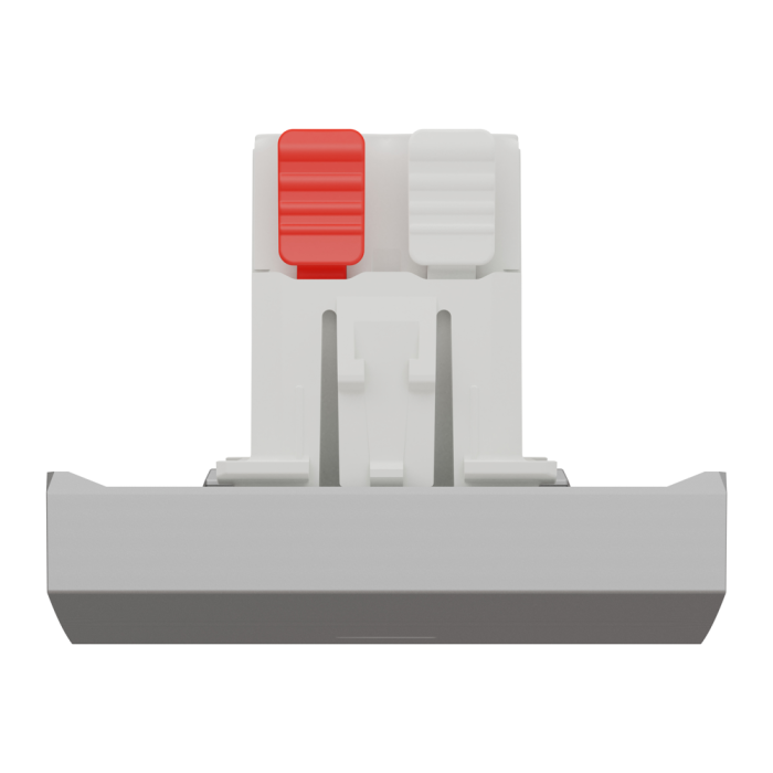 Вимикач, 1-клавішний, 10 А, 2 модулі, алюмінієвий, Unica New, Schneider Electric [NU320330S]