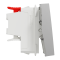 Вимикач, 1-клавішний, 10 А, 2 модулі, алюмінієвий, Unica New, Schneider Electric [NU320530]