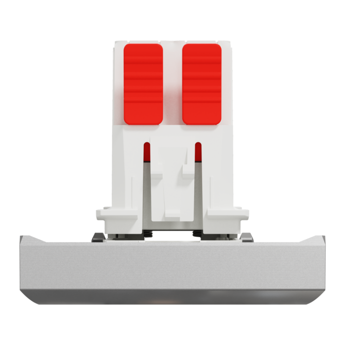Вимикач, 1-клавішний, 10 А, 2 модулі, алюмінієвий, Unica New, Schneider Electric [NU320530]