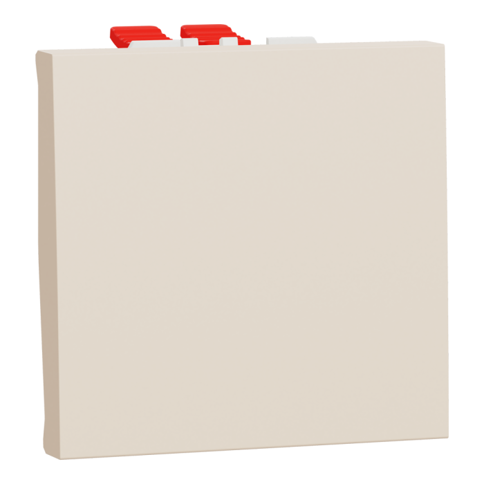 Перехресний перемикач, 1-клавішний, 10 А, 2 модулі, Unica New, Schneider Electric [NU320544]