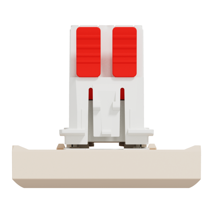 Перехресний перемикач, 1-клавішний, 10 А, 2 модулі, Unica New, Schneider Electric [NU320544]