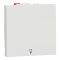 Кнопка, 1-клавішна, 10 А, 2 модулі, біла, Unica New, Schneider Electric [NU320618L]