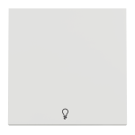 Кнопка 1-клавішна, біла, 10 А, 2 модулі, Unica New - Schneider Electric [NU320618L]