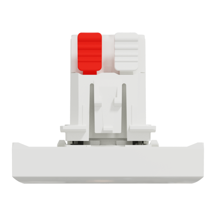 Кнопка, 1-клавішна, 10 А, 2 модулі, біла, Unica New, Schneider Electric [NU320618L]